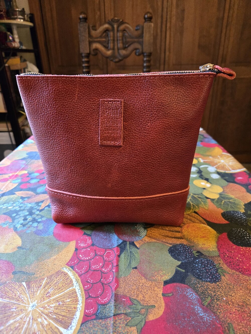 Portland Leather Goods Festival Crossbody In Chili Red Leather